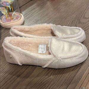 UGG Cream Shearling Slippers